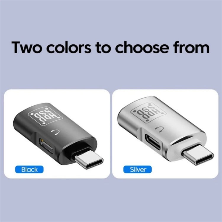 JS-109 USB-C / Type-C から Type-C + USB 3.0 コンバーター OTGアダプター デジタルヘッドセットとUディスク用、Type-C から Type-C + USB