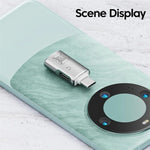JS-109 USB-C / Type-C から Type-C + USB 3.0 コンバーター OTGアダプター デジタルヘッドセットとUディスク用、Type-C から Type-C + USB