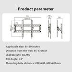 NB DF80-T 角度調整可能テレビホルダー 汎用65-90インチテレビ壁掛けブラケット, DF80-T
