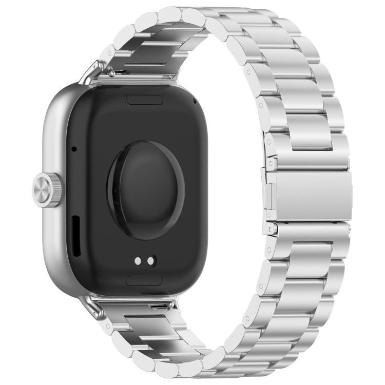 Three Bead Stainless Steel Metal Watch Band, For Xiaomi Band 10 Pro / Band 9 Pro / Band 8 Pro, For Redmi Watch 6 / Watch 5 / Watch 4