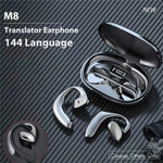 M8 ノイズリダクションスマート音声翻訳TWS Bluetoothヘッドセット 144言語翻訳イヤホン M8