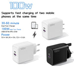 USB 67W / Type-C PD 33W 超高速充電 フルプロトコル モバイルフォン充電器 EUプラグ EUプラグ