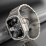 I字型 チタンウォッチバンド、Apple Watch SE 2023 44mm 用、Apple Watch Ultra 2 49mm 用、Apple Watch Series 9 45mm 用、Apple Watch Ultra 49mm 用、Apple Watch Series 8 45mm 用、Apple Watch SE 2022 44mm 用、Apple Watch Series 7 45mm 用