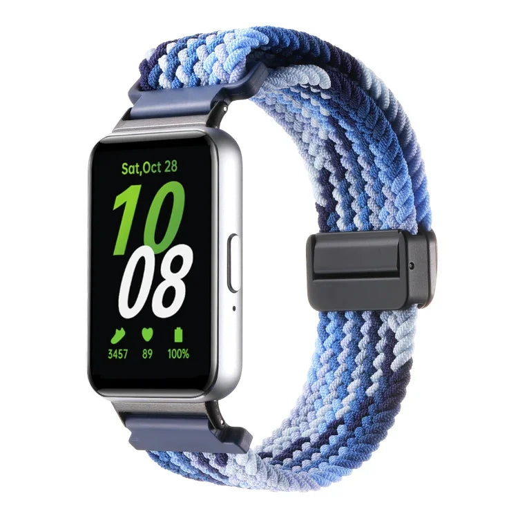 Samsung Galaxy Fit3用マグネットバックルナイロン編みウォッチバンド