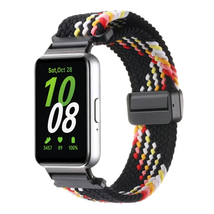 Samsung Galaxy Fit3用マグネットバックルナイロン編みウォッチバンド