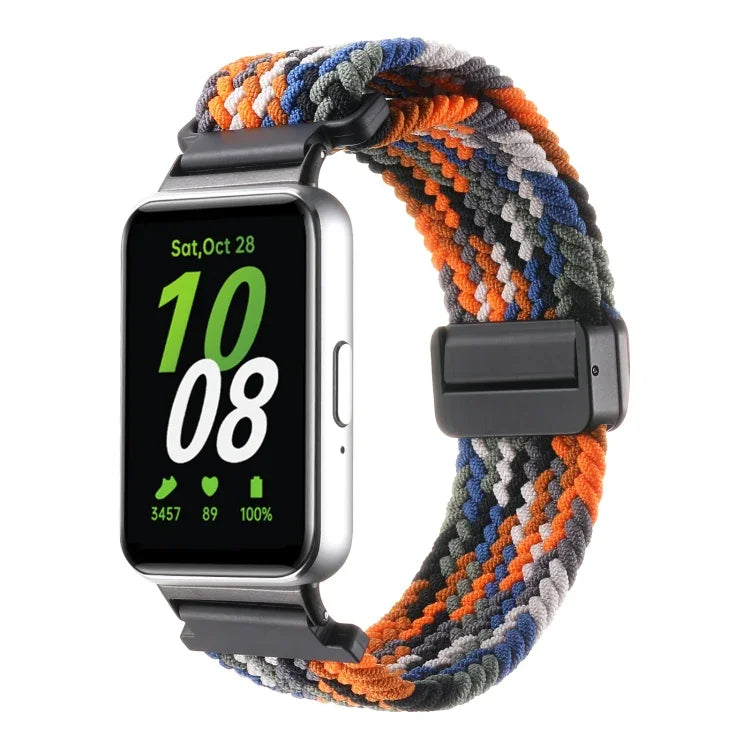 Samsung Galaxy Fit3用マグネットバックルナイロン編みウォッチバンド