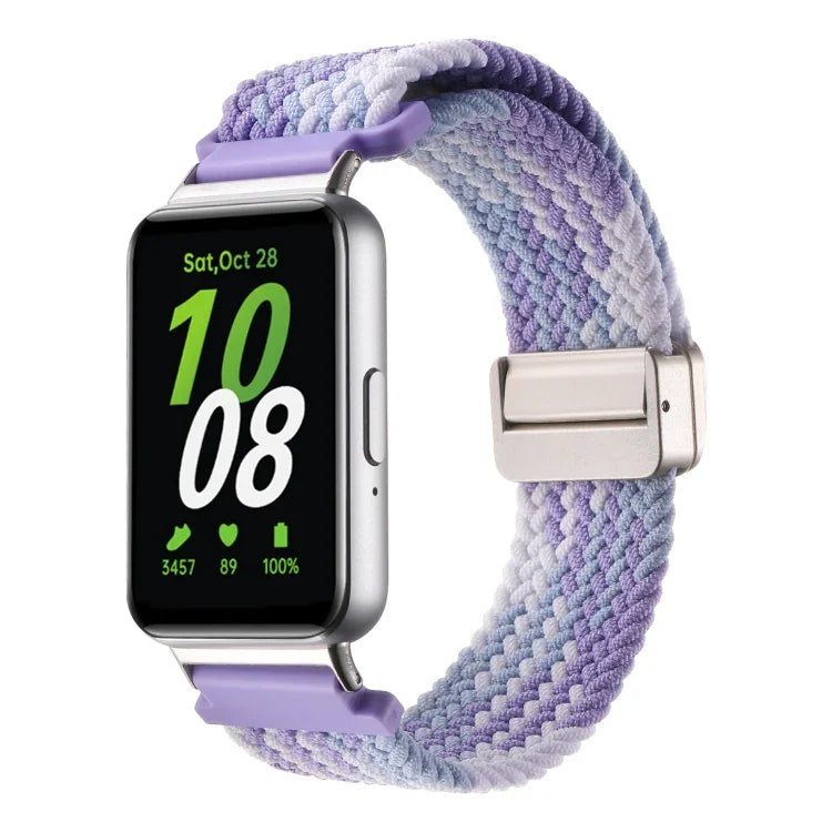 Samsung Galaxy Fit3用マグネットバックルナイロン編みウォッチバンド