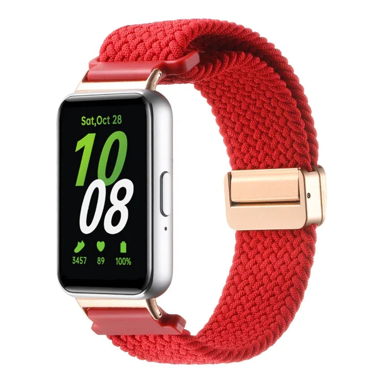 Samsung Galaxy Fit3用マグネットバックルナイロン編みウォッチバンド