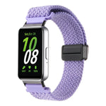 Samsung Galaxy Fit3用マグネットバックルナイロン編みウォッチバンド