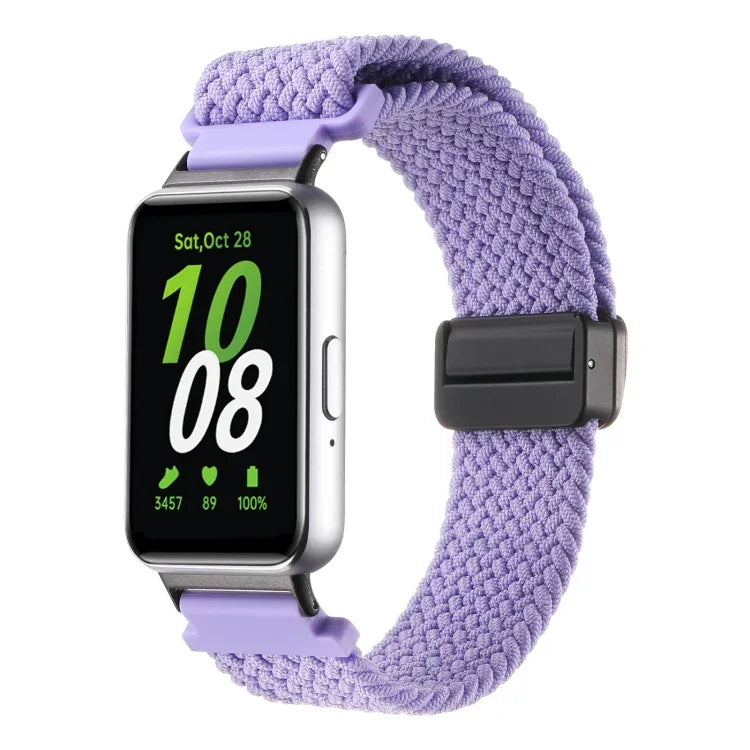 Samsung Galaxy Fit3用マグネットバックルナイロン編みウォッチバンド