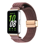 Samsung Galaxy Fit3用マグネットバックルナイロン編みウォッチバンド