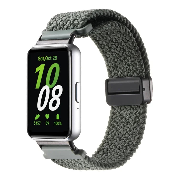 Samsung Galaxy Fit3用マグネットバックルナイロン編みウォッチバンド