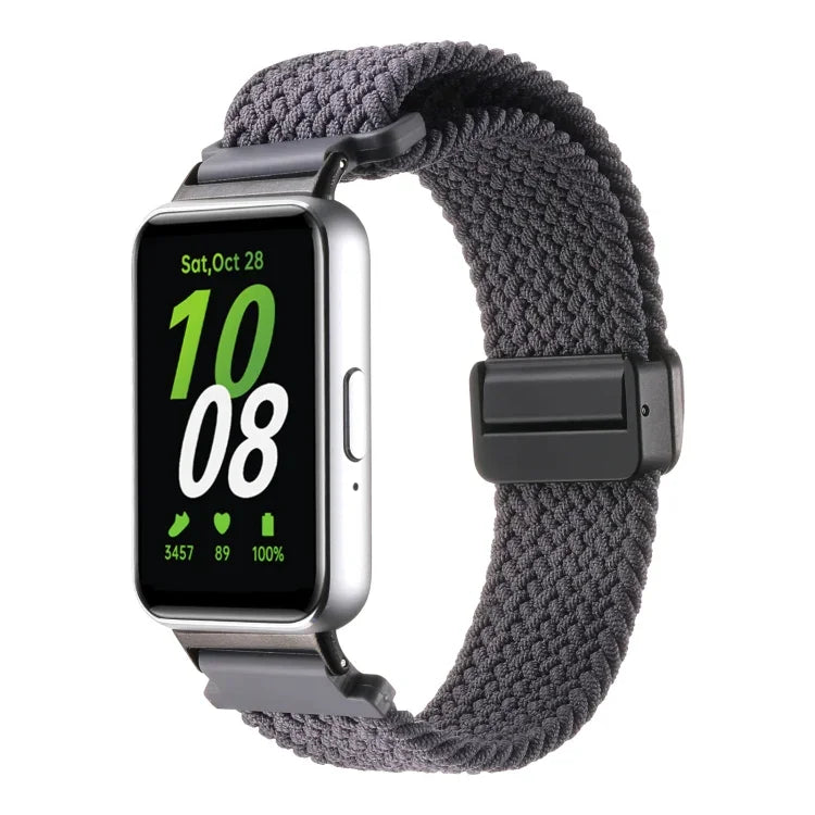 Samsung Galaxy Fit3用マグネットバックルナイロン編みウォッチバンド