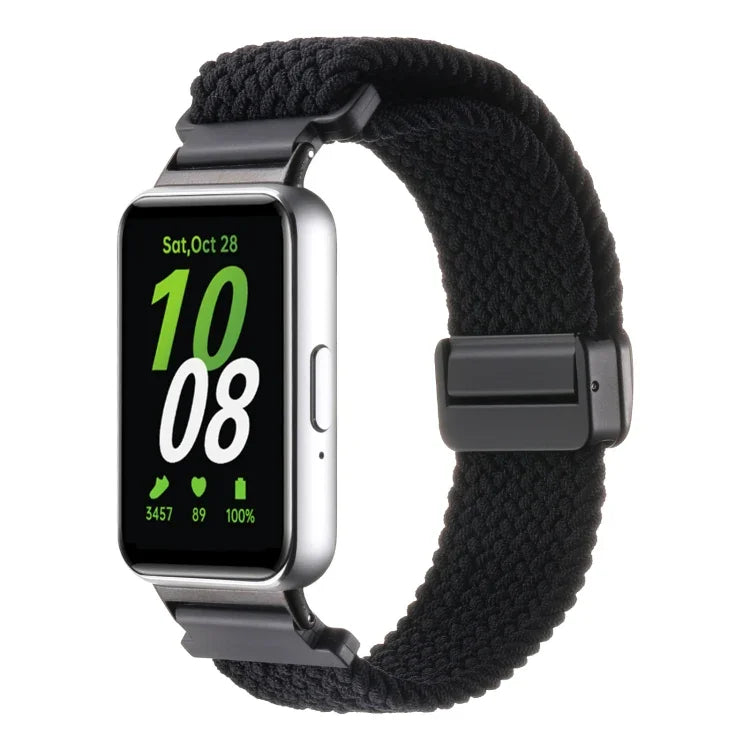 Samsung Galaxy Fit3用マグネットバックルナイロン編みウォッチバンド