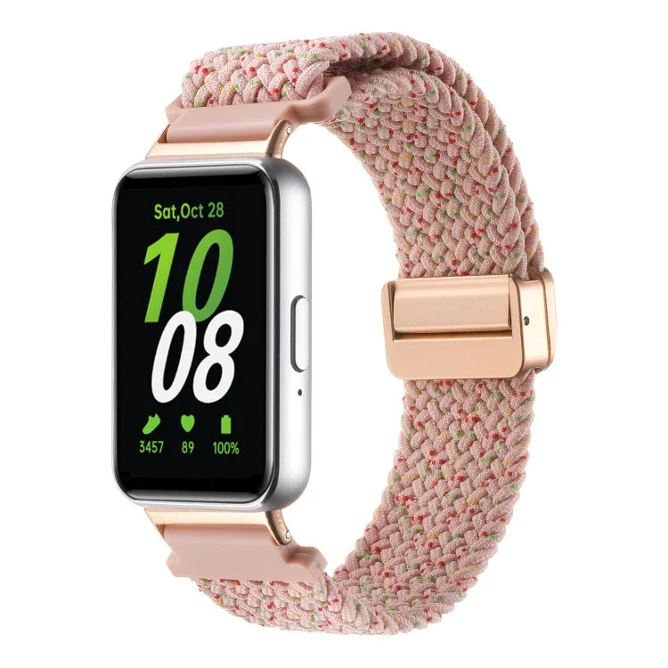 Samsung Galaxy Fit3用マグネットバックルナイロン編みウォッチバンド
