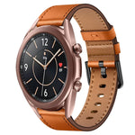 20mm SXコネクターメタルボタンスイッチレザーバンド、Samsung Galaxy Watch 5、Samsung Galaxy Watch 5 Pro、Samsung Galaxy Watch 4、Samsung Galaxy Gear Sport、Samsung Galaxy Watch 3 41mm、Samsung Galaxy Watch Active用