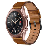 20mm SXコネクターメタルボタンスイッチレザーバンド、Samsung Galaxy Watch 5、Samsung Galaxy Watch 5 Pro、Samsung Galaxy Watch 4、Samsung Galaxy Gear Sport、Samsung Galaxy Watch 3 41mm、Samsung Galaxy Watch Active用