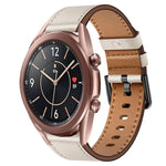 20mm SXコネクターメタルボタンスイッチレザーバンド、Samsung Galaxy Watch 5、Samsung Galaxy Watch 5 Pro、Samsung Galaxy Watch 4、Samsung Galaxy Gear Sport、Samsung Galaxy Watch 3 41mm、Samsung Galaxy Watch Active用