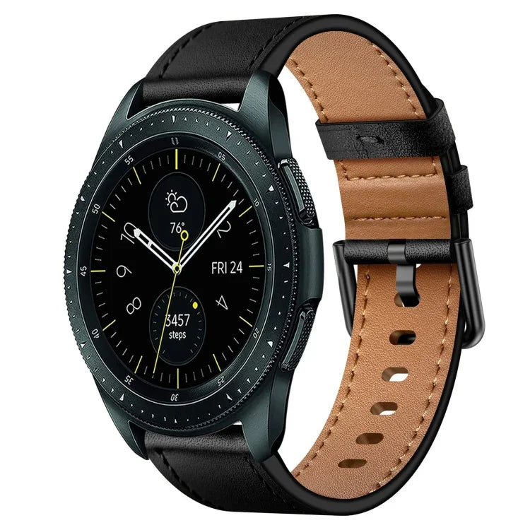 20mm SXコネクターメタルボタンスイッチレザーバンド、Samsung Galaxy Watch 5、Samsung Galaxy Watch 5 Pro、Samsung Galaxy Watch 4、Samsung Galaxy Gear Sport、Samsung Galaxy Watch 3 41mm、Samsung Galaxy Watch Active用