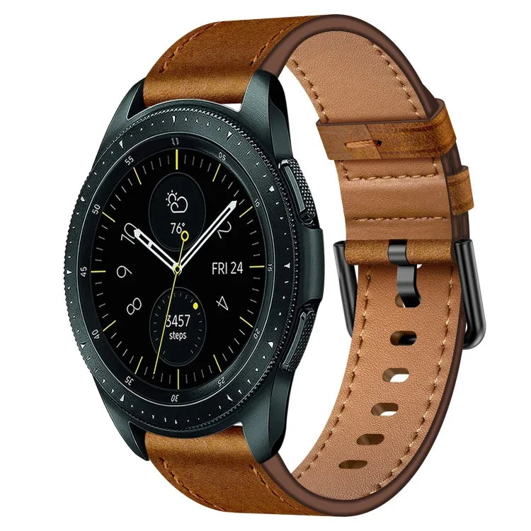 20mm SXコネクターメタルボタンスイッチレザーバンド、Samsung Galaxy Watch 5、Samsung Galaxy Watch 5 Pro、Samsung Galaxy Watch 4、Samsung Galaxy Gear Sport、Samsung Galaxy Watch 3 41mm、Samsung Galaxy Watch Active用