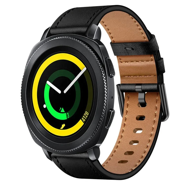 20mm SXコネクターメタルボタンスイッチレザーバンド、Samsung Galaxy Watch 5、Samsung Galaxy Watch 5 Pro、Samsung Galaxy Watch 4、Samsung Galaxy Gear Sport、Samsung Galaxy Watch 3 41mm、Samsung Galaxy Watch Active用
