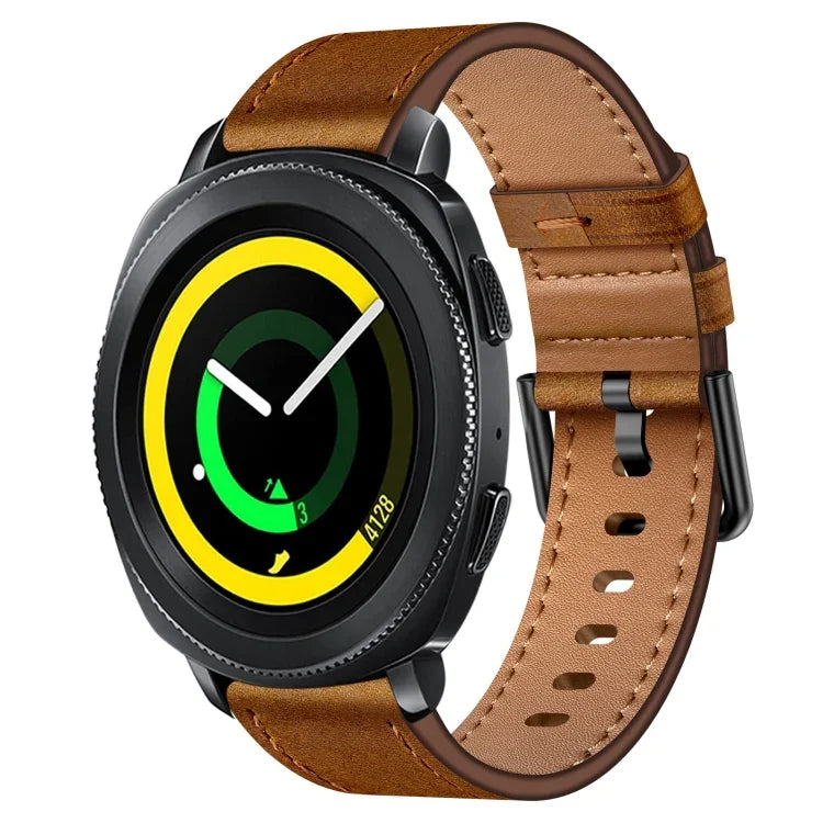 20mm SXコネクターメタルボタンスイッチレザーバンド、Samsung Galaxy Watch 5、Samsung Galaxy Watch 5 Pro、Samsung Galaxy Watch 4、Samsung Galaxy Gear Sport、Samsung Galaxy Watch 3 41mm、Samsung Galaxy Watch Active用