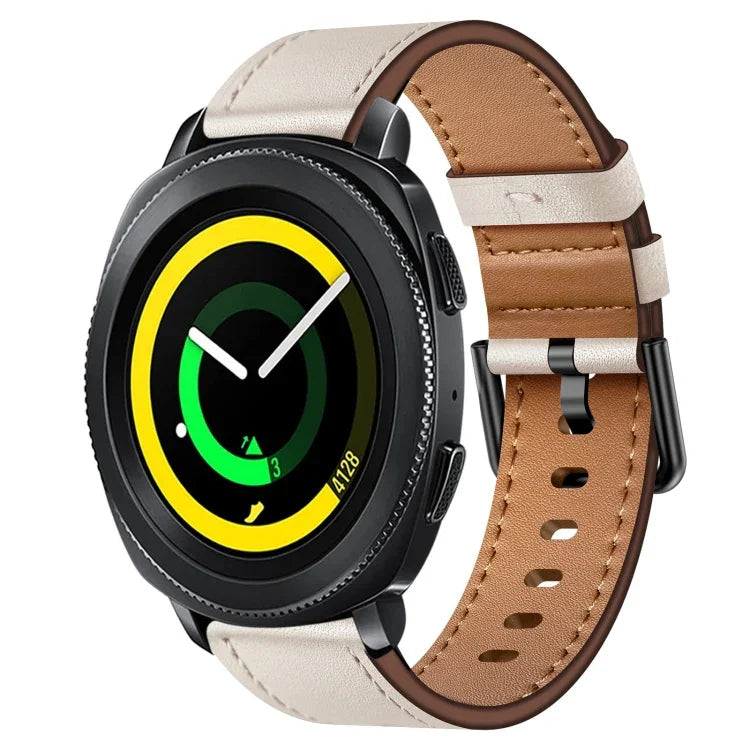 20mm SXコネクターメタルボタンスイッチレザーバンド、Samsung Galaxy Watch 5、Samsung Galaxy Watch 5 Pro、Samsung Galaxy Watch 4、Samsung Galaxy Gear Sport、Samsung Galaxy Watch 3 41mm、Samsung Galaxy Watch Active用