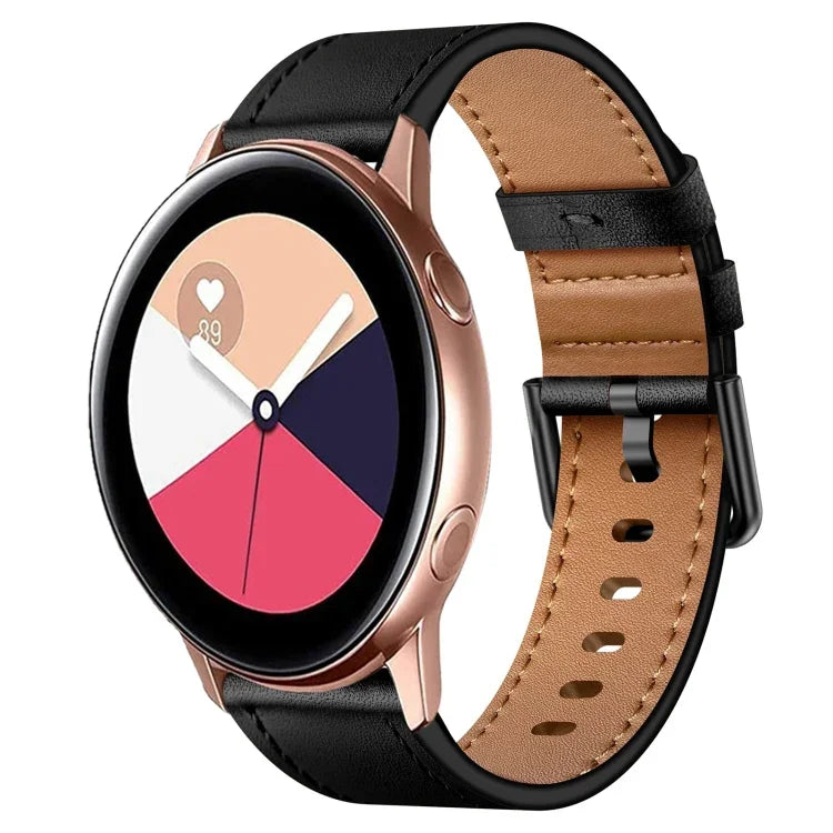 20mm SXコネクターメタルボタンスイッチレザーバンド、Samsung Galaxy Watch 5、Samsung Galaxy Watch 5 Pro、Samsung Galaxy Watch 4、Samsung Galaxy Gear Sport、Samsung Galaxy Watch 3 41mm、Samsung Galaxy Watch Active用