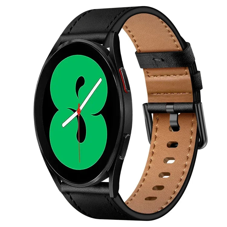 20mm SXコネクターメタルボタンスイッチレザーバンド、Samsung Galaxy Watch 5、Samsung Galaxy Watch 5 Pro、Samsung Galaxy Watch 4、Samsung Galaxy Gear Sport、Samsung Galaxy Watch 3 41mm、Samsung Galaxy Watch Active用