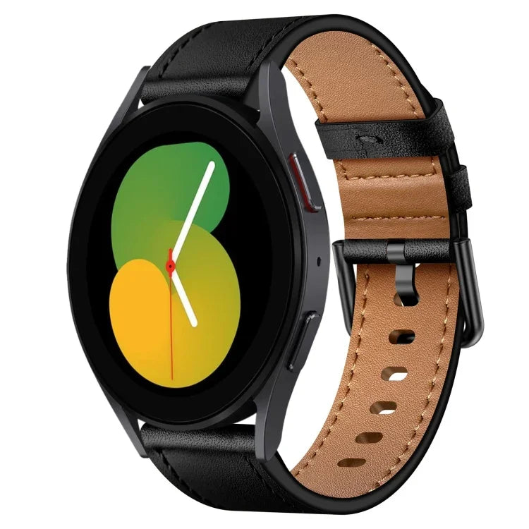 20mm SXコネクターメタルボタンスイッチレザーバンド、Samsung Galaxy Watch 5、Samsung Galaxy Watch 5 Pro、Samsung Galaxy Watch 4、Samsung Galaxy Gear Sport、Samsung Galaxy Watch 3 41mm、Samsung Galaxy Watch Active用