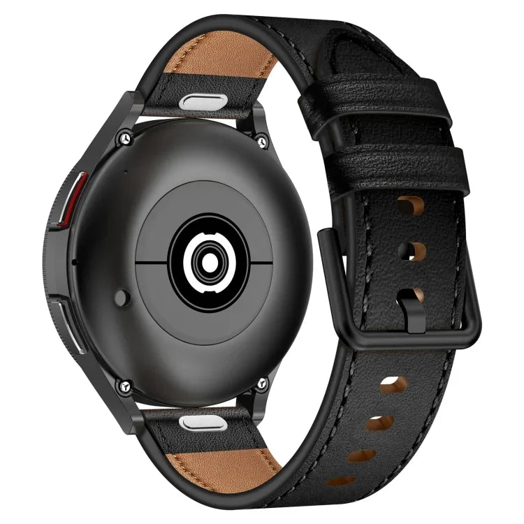 20mm SXコネクターメタルボタンスイッチレザーバンド、Samsung Galaxy Watch 5、Samsung Galaxy Watch 5 Pro、Samsung Galaxy Watch 4、Samsung Galaxy Gear Sport、Samsung Galaxy Watch 3 41mm、Samsung Galaxy Watch Active用