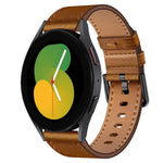 20mm SXコネクターメタルボタンスイッチレザーバンド、Samsung Galaxy Watch 5、Samsung Galaxy Watch 5 Pro、Samsung Galaxy Watch 4、Samsung Galaxy Gear Sport、Samsung Galaxy Watch 3 41mm、Samsung Galaxy Watch Active用