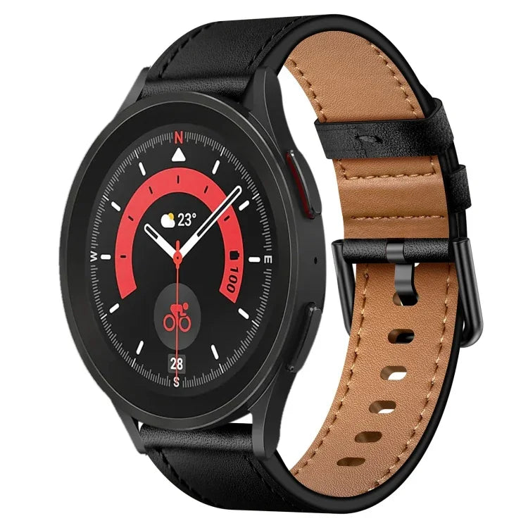 20mm SXコネクターメタルボタンスイッチレザーバンド、Samsung Galaxy Watch 5、Samsung Galaxy Watch 5 Pro、Samsung Galaxy Watch 4、Samsung Galaxy Gear Sport、Samsung Galaxy Watch 3 41mm、Samsung Galaxy Watch Active用