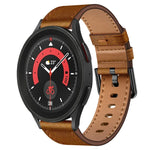 20mm SXコネクターメタルボタンスイッチレザーバンド、Samsung Galaxy Watch 5、Samsung Galaxy Watch 5 Pro、Samsung Galaxy Watch 4、Samsung Galaxy Gear Sport、Samsung Galaxy Watch 3 41mm、Samsung Galaxy Watch Active用