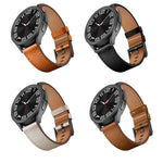 20mm SXコネクターメタルボタンスイッチレザーバンド、Samsung Galaxy Watch 5、Samsung Galaxy Watch 5 Pro、Samsung Galaxy Watch 4、Samsung Galaxy Gear Sport、Samsung Galaxy Watch 3 41mm、Samsung Galaxy Watch Active用