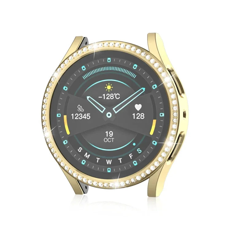 Samsung Galaxy Watch 7 40mm用シングルダイヤモンドホロウPCウォッチ保護ケース