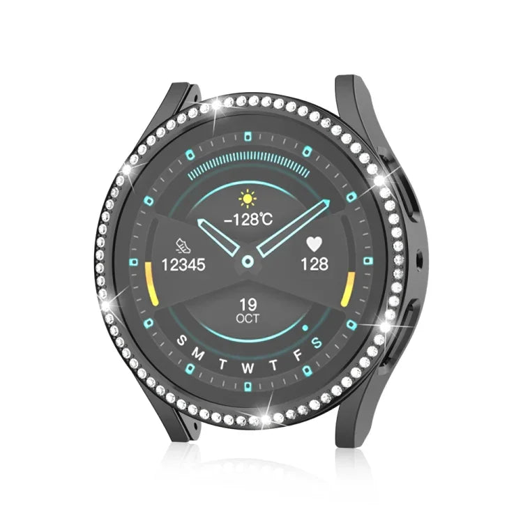 Samsung Galaxy Watch 7 40mm用シングルダイヤモンドホロウPCウォッチ保護ケース