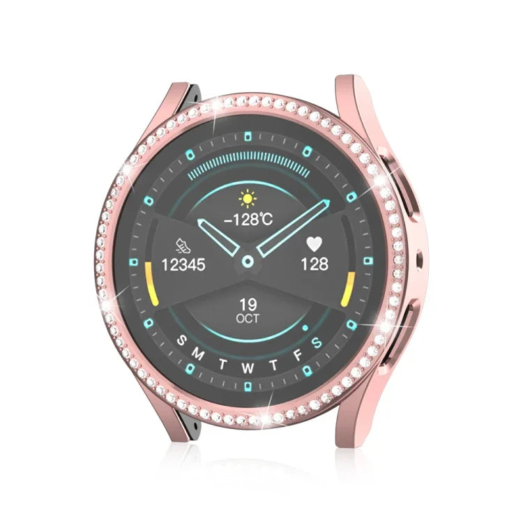 Samsung Galaxy Watch 7 40mm用シングルダイヤモンドホロウPCウォッチ保護ケース