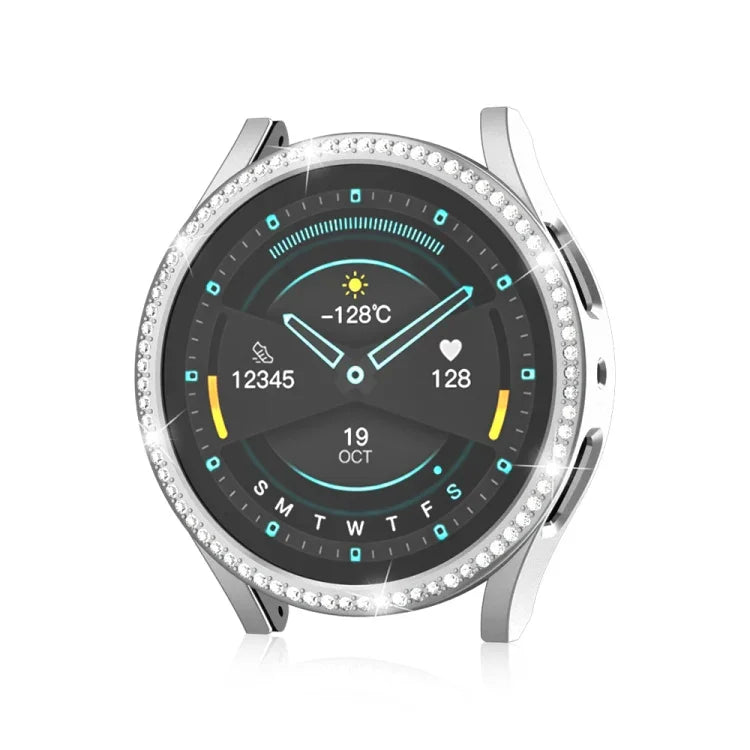 Samsung Galaxy Watch 7 40mm用シングルダイヤモンドホロウPCウォッチ保護ケース