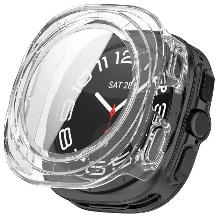 強化フィルム一体型防水PCウォッチ保護カバー、Samsung Galaxy Watch Ultra 47mm / Ultra 2025用、Samsung Galaxy Watch 7 44mm用、Samsung Galaxy Watch 7 40mm用