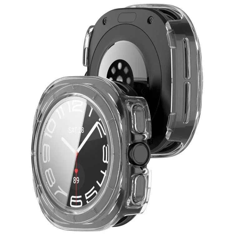 強化フィルム一体型防水PCウォッチ保護カバー、Samsung Galaxy Watch Ultra 47mm / Ultra 2025用、Samsung Galaxy Watch 7 44mm用、Samsung Galaxy Watch 7 40mm用