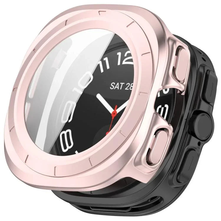 強化フィルム一体型防水PCウォッチ保護カバー、Samsung Galaxy Watch Ultra 47mm / Ultra 2025用、Samsung Galaxy Watch 7 44mm用、Samsung Galaxy Watch 7 40mm用