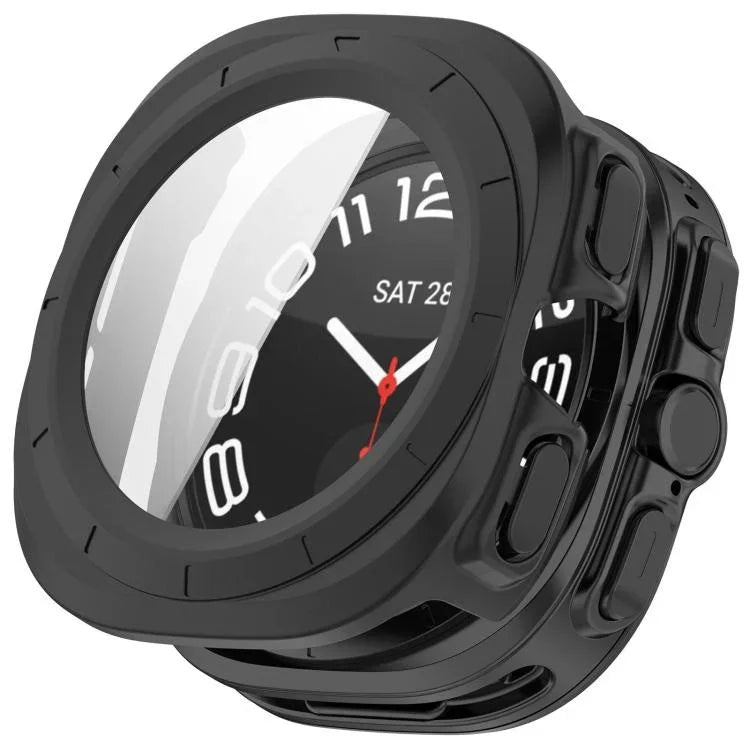 強化フィルム一体型防水PCウォッチ保護カバー、Samsung Galaxy Watch Ultra 47mm / Ultra 2025用、Samsung Galaxy Watch 7 44mm用、Samsung Galaxy Watch 7 40mm用