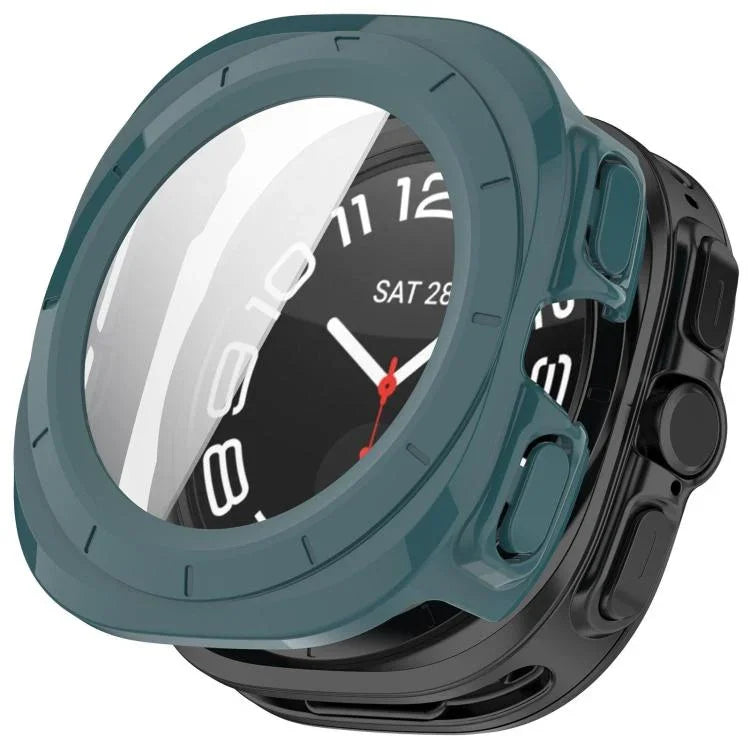 強化フィルム一体型防水PCウォッチ保護カバー、Samsung Galaxy Watch Ultra 47mm / Ultra 2025用、Samsung Galaxy Watch 7 44mm用、Samsung Galaxy Watch 7 40mm用