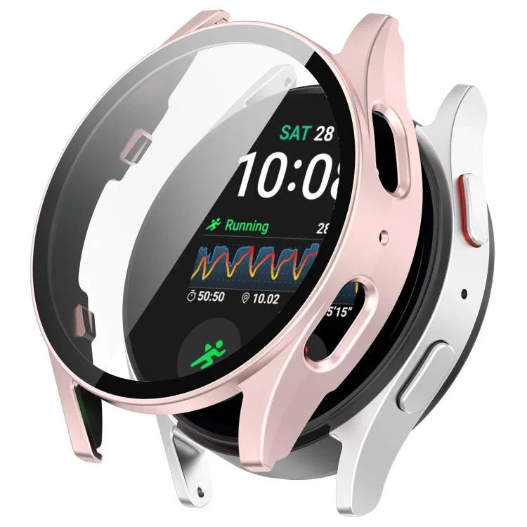強化フィルム一体型防水PCウォッチ保護カバー、Samsung Galaxy Watch Ultra 47mm / Ultra 2025用、Samsung Galaxy Watch 7 44mm用、Samsung Galaxy Watch 7 40mm用