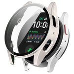 強化フィルム一体型防水PCウォッチ保護カバー、Samsung Galaxy Watch Ultra 47mm / Ultra 2025用、Samsung Galaxy Watch 7 44mm用、Samsung Galaxy Watch 7 40mm用