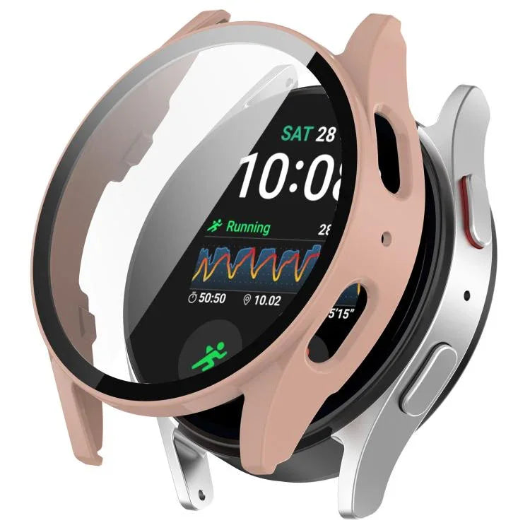 強化フィルム一体型防水PCウォッチ保護カバー、Samsung Galaxy Watch Ultra 47mm / Ultra 2025用、Samsung Galaxy Watch 7 44mm用、Samsung Galaxy Watch 7 40mm用