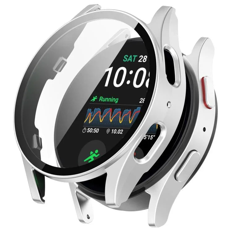 強化フィルム一体型防水PCウォッチ保護カバー、Samsung Galaxy Watch Ultra 47mm / Ultra 2025用、Samsung Galaxy Watch 7 44mm用、Samsung Galaxy Watch 7 40mm用