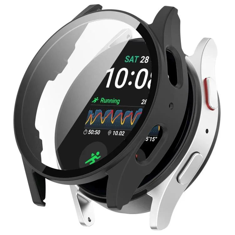 強化フィルム一体型防水PCウォッチ保護カバー、Samsung Galaxy Watch Ultra 47mm / Ultra 2025用、Samsung Galaxy Watch 7 44mm用、Samsung Galaxy Watch 7 40mm用