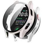 強化フィルム一体型防水PCウォッチ保護カバー、Samsung Galaxy Watch Ultra 47mm / Ultra 2025用、Samsung Galaxy Watch 7 44mm用、Samsung Galaxy Watch 7 40mm用